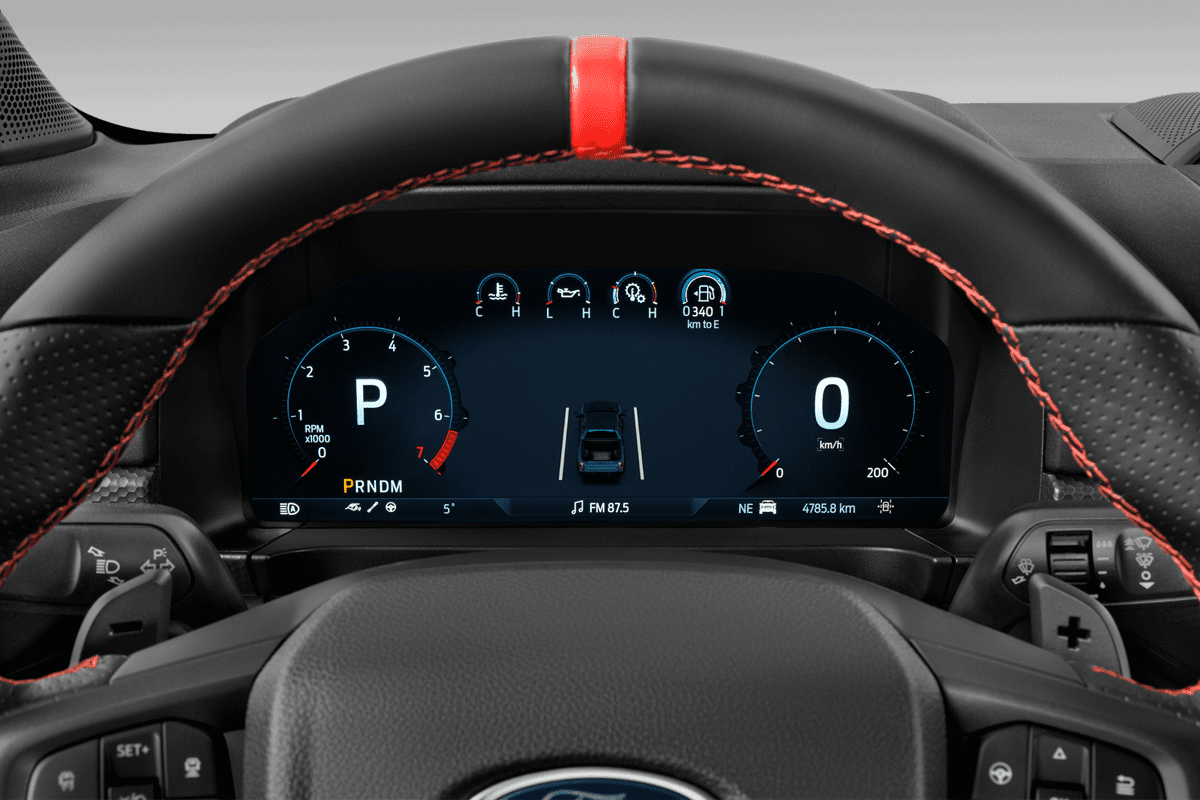 Kombiinstrument eines Ford Ranger Raptor