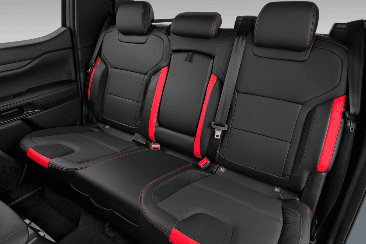 Rücksitzbank eines Ford Ranger Raptor