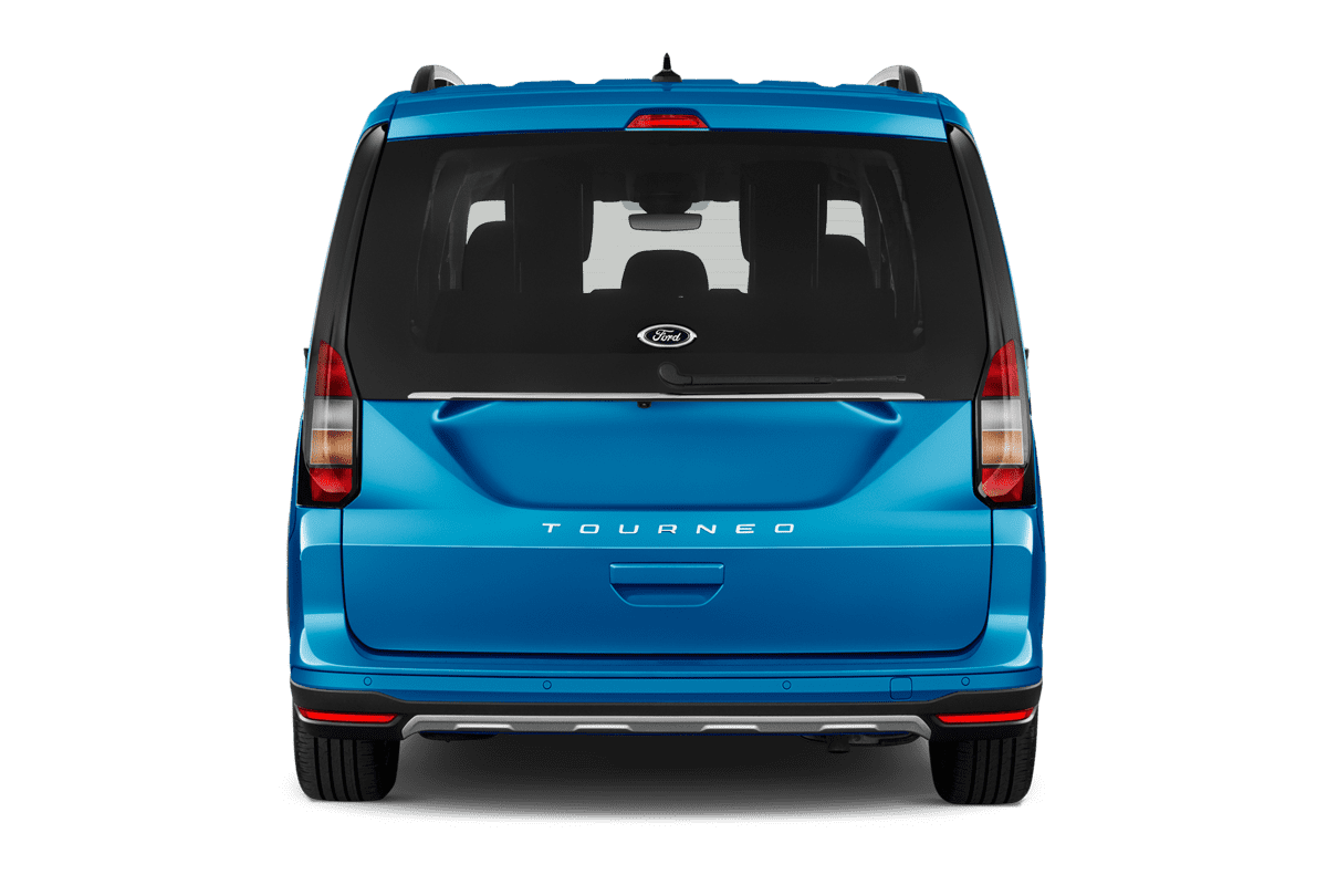 Heckansicht eines Ford Tourneo Connect Plug-in-Hybrid