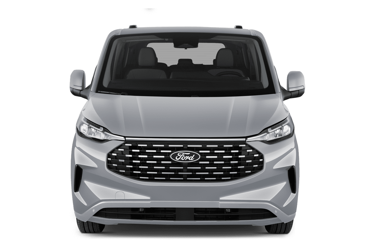 Frontansicht eines Ford Tourneo Custom , freigestellt