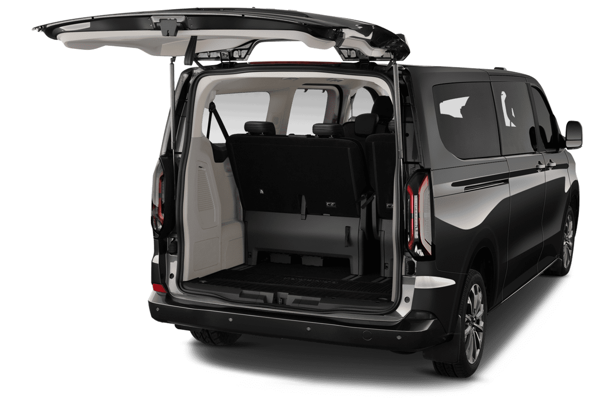 Kofferraum eines Ford Tourneo Custom Plug-In-Hybrid 