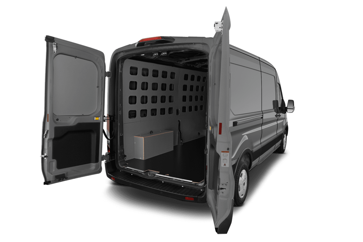 Kofferraum eines Ford Transit Kastenwagen