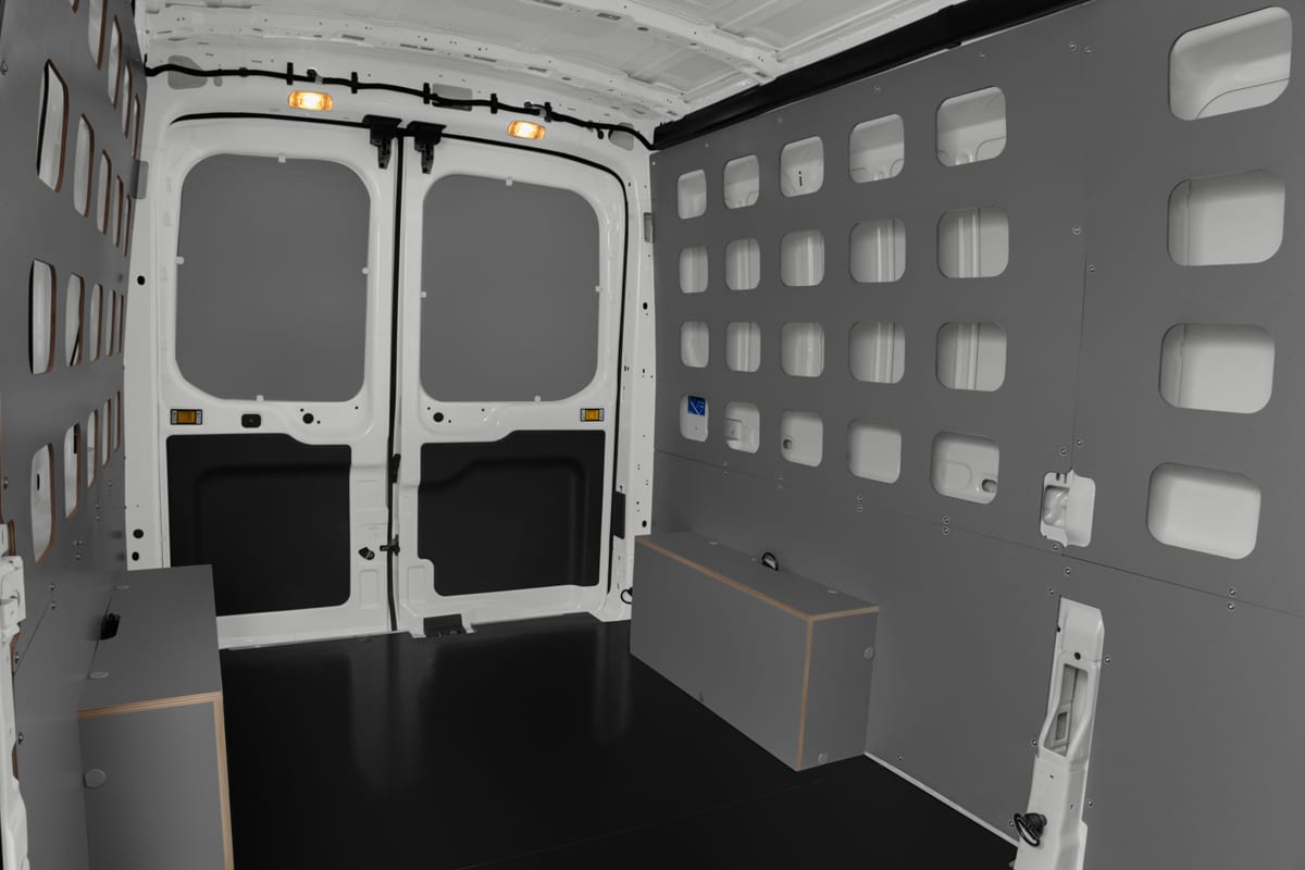 Rücksitzbank eines Ford Transit Kastenwagen