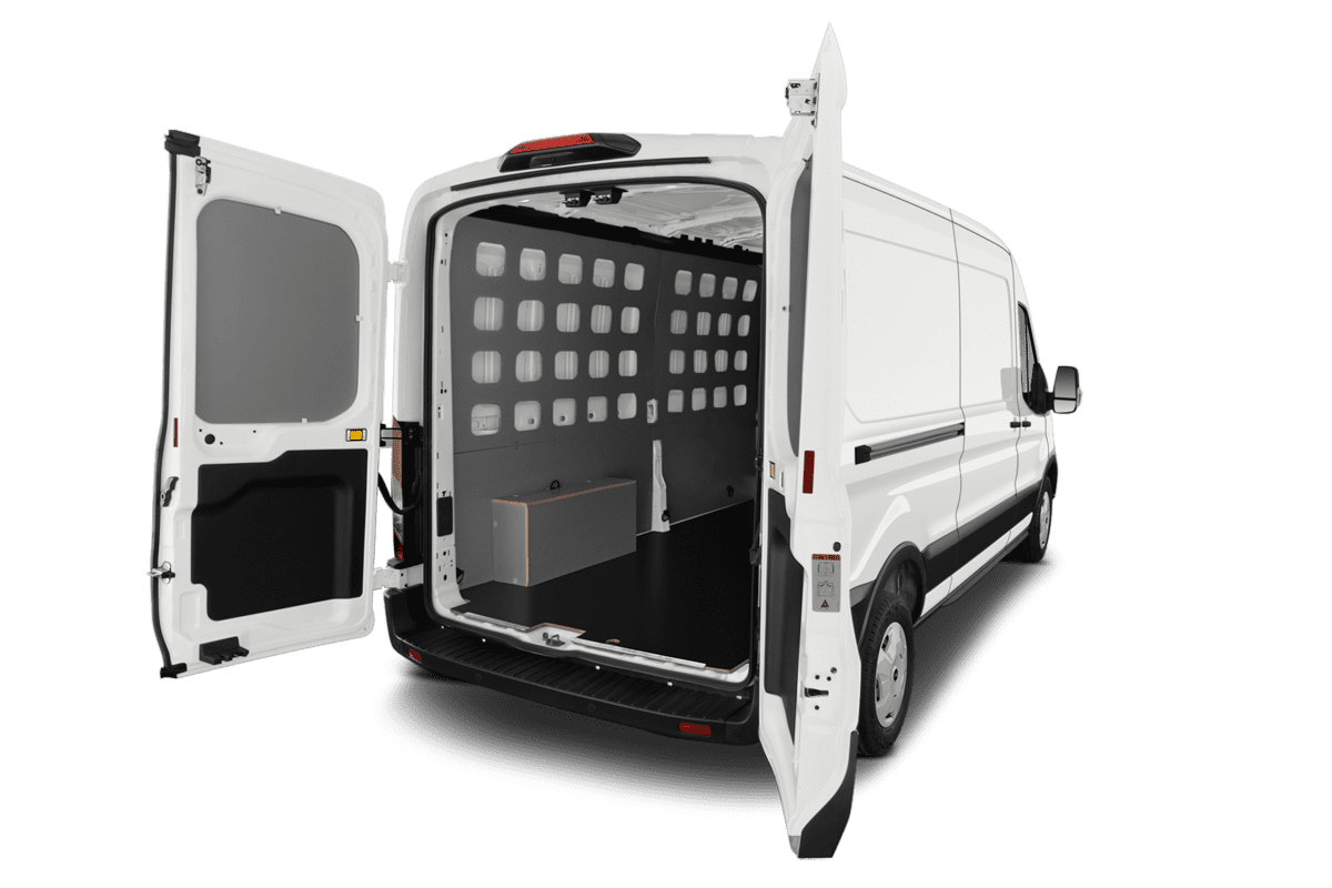 Kofferraum eines Ford Transit Kastenwagen
