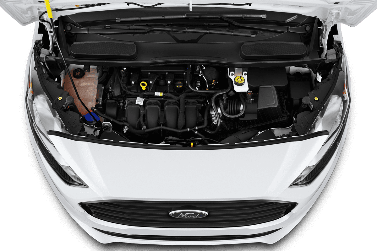Motorraum eines Ford Transit Connect Kastenwagen 