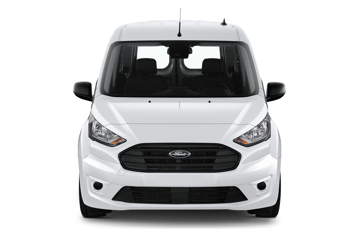 Frontansicht eines Ford Transit Connect Kastenwagen , freigestellt