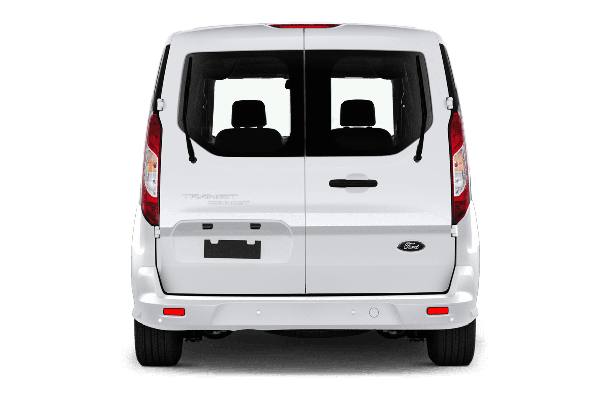 Heckansicht eines Ford Transit Connect Kastenwagen 