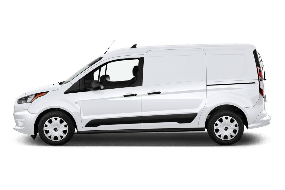 Seitenansicht eines Ford Transit Connect Kastenwagen 