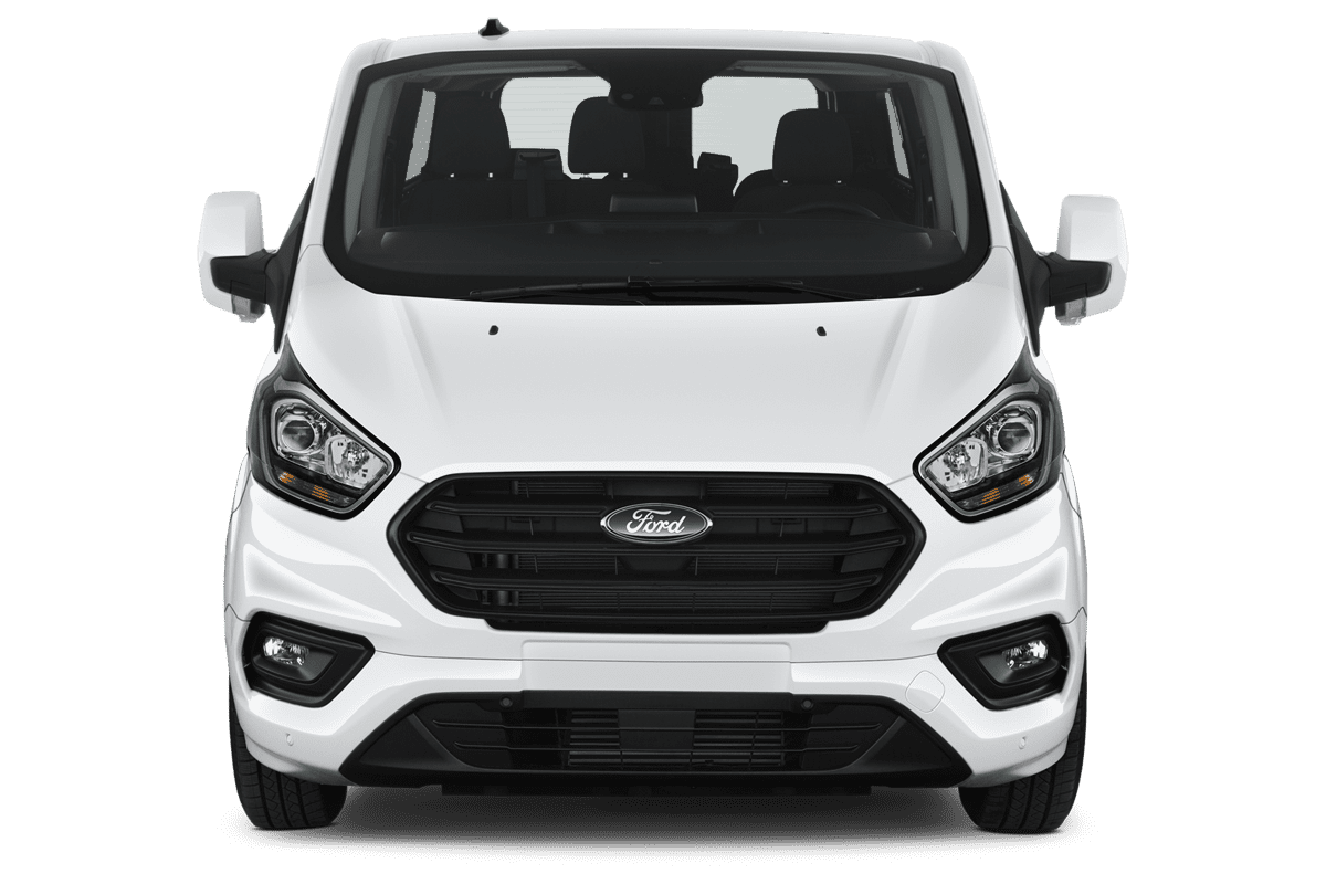 Frontansicht eines Ford Transit Custom Kombi , freigestellt