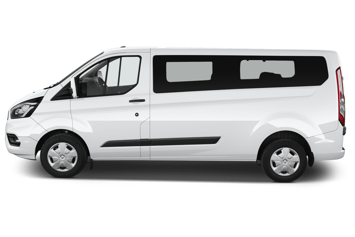 Seitenansicht eines Ford Transit Custom Kombi 