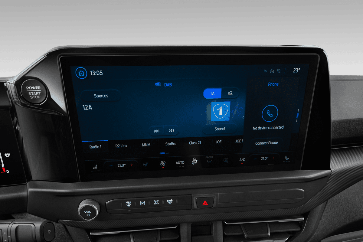 Audiosystem eines Ford Transit Custom Kastenwagen