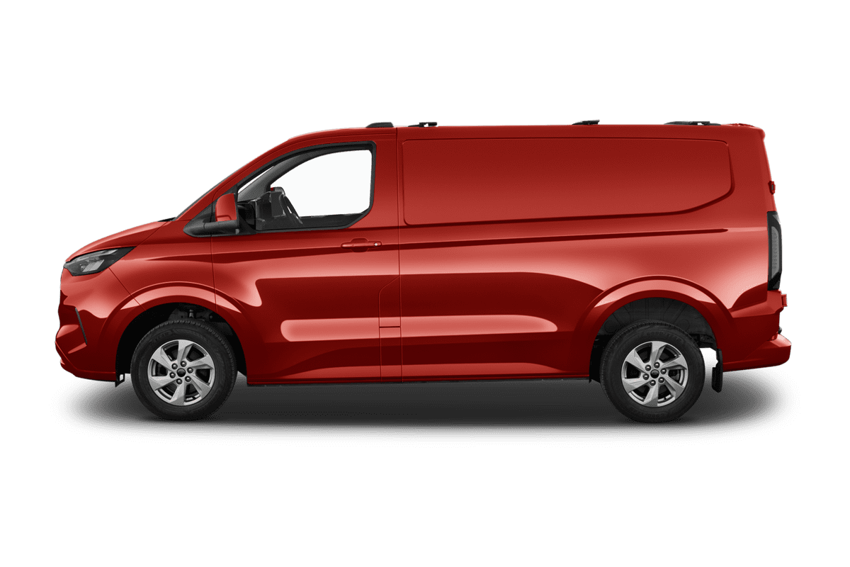 Seitenansicht eines Ford Transit Custom Kastenwagen