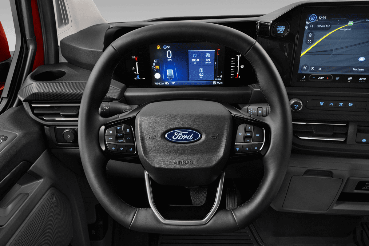 Lenkrad eines Ford Transit Custom Kastenwagen