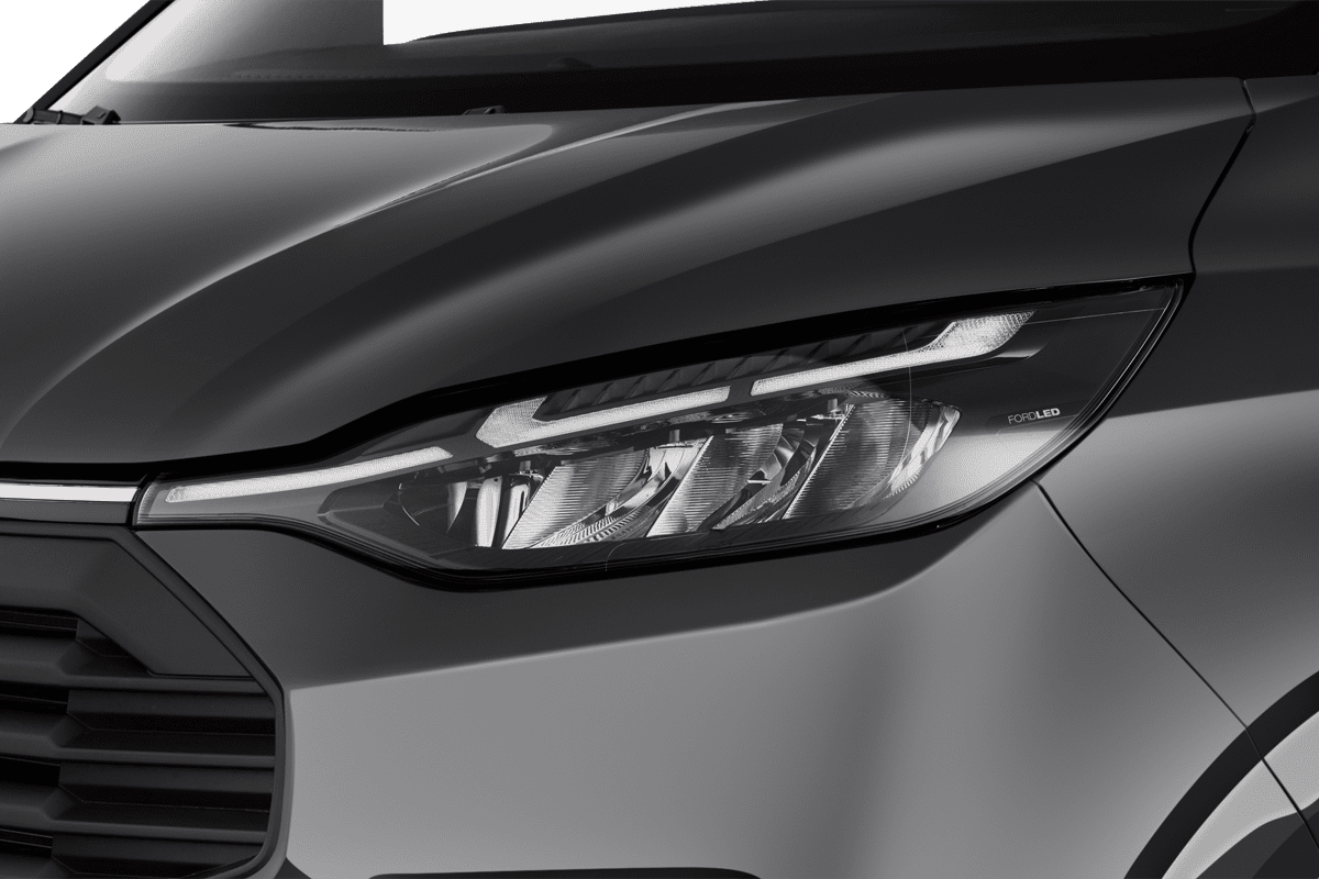 Frontscheinwerfer eines Ford Transit Custom Kombi Plug-In-Hybrid