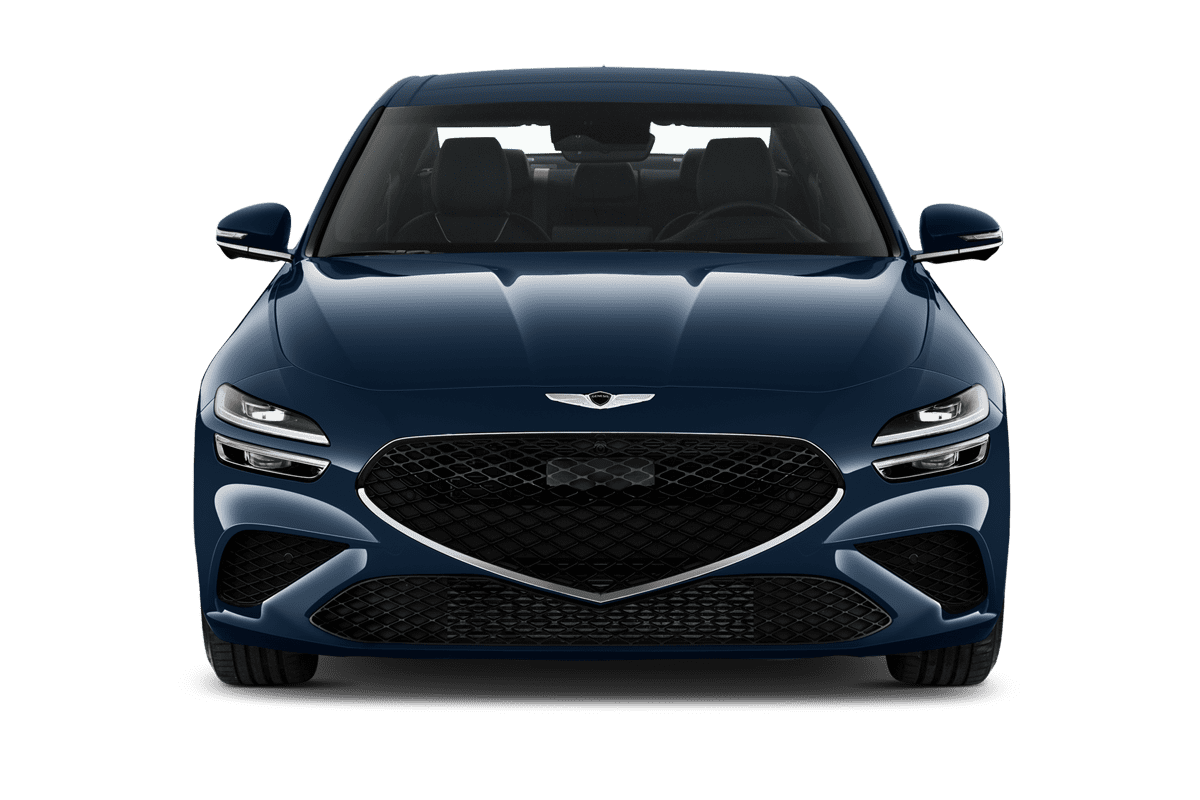 Frontansicht eines Genesis G70, freigestellt