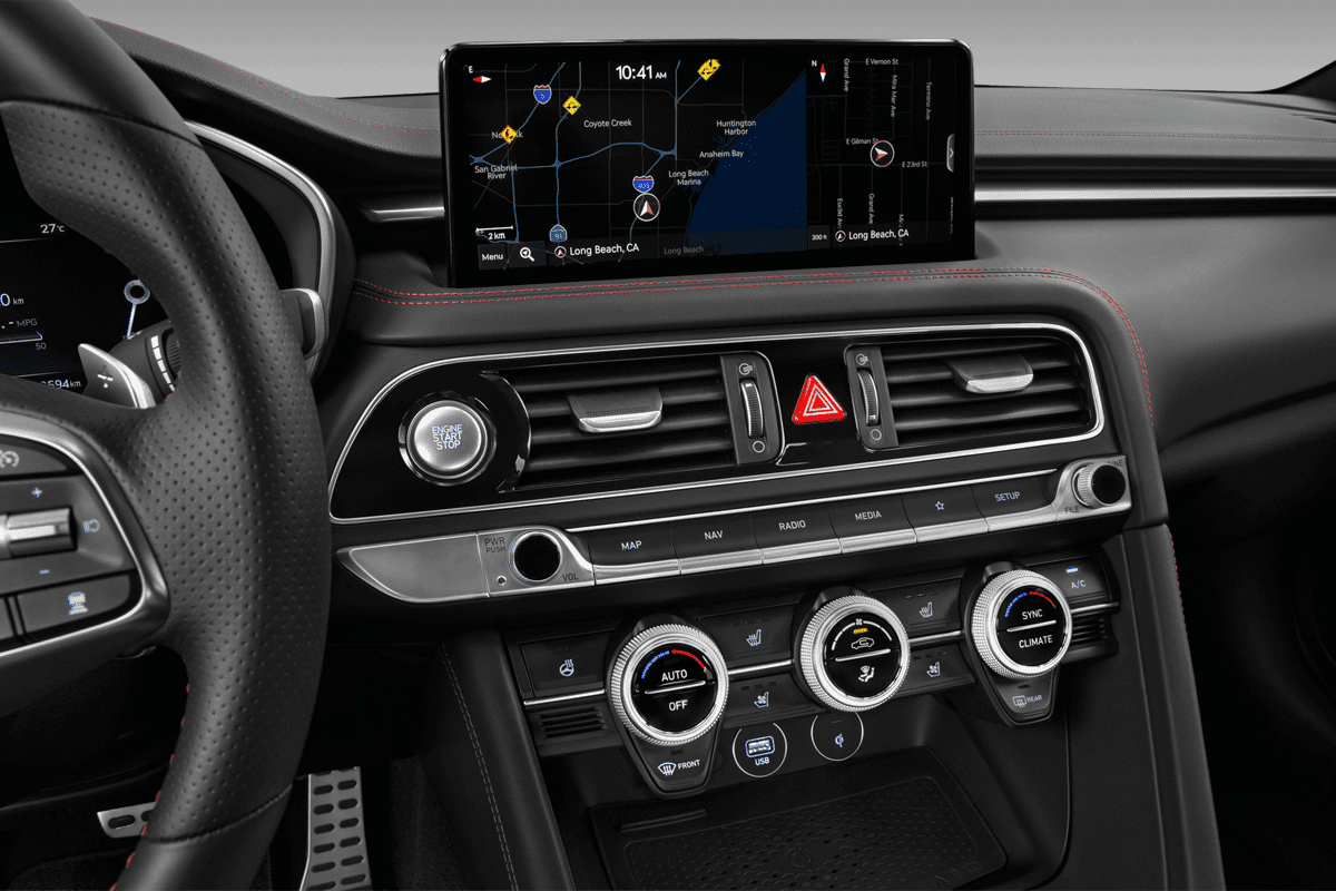 Mittelkonsole eines Genesis G70