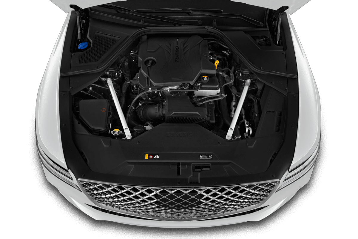 Motorraum eines Genesis G80