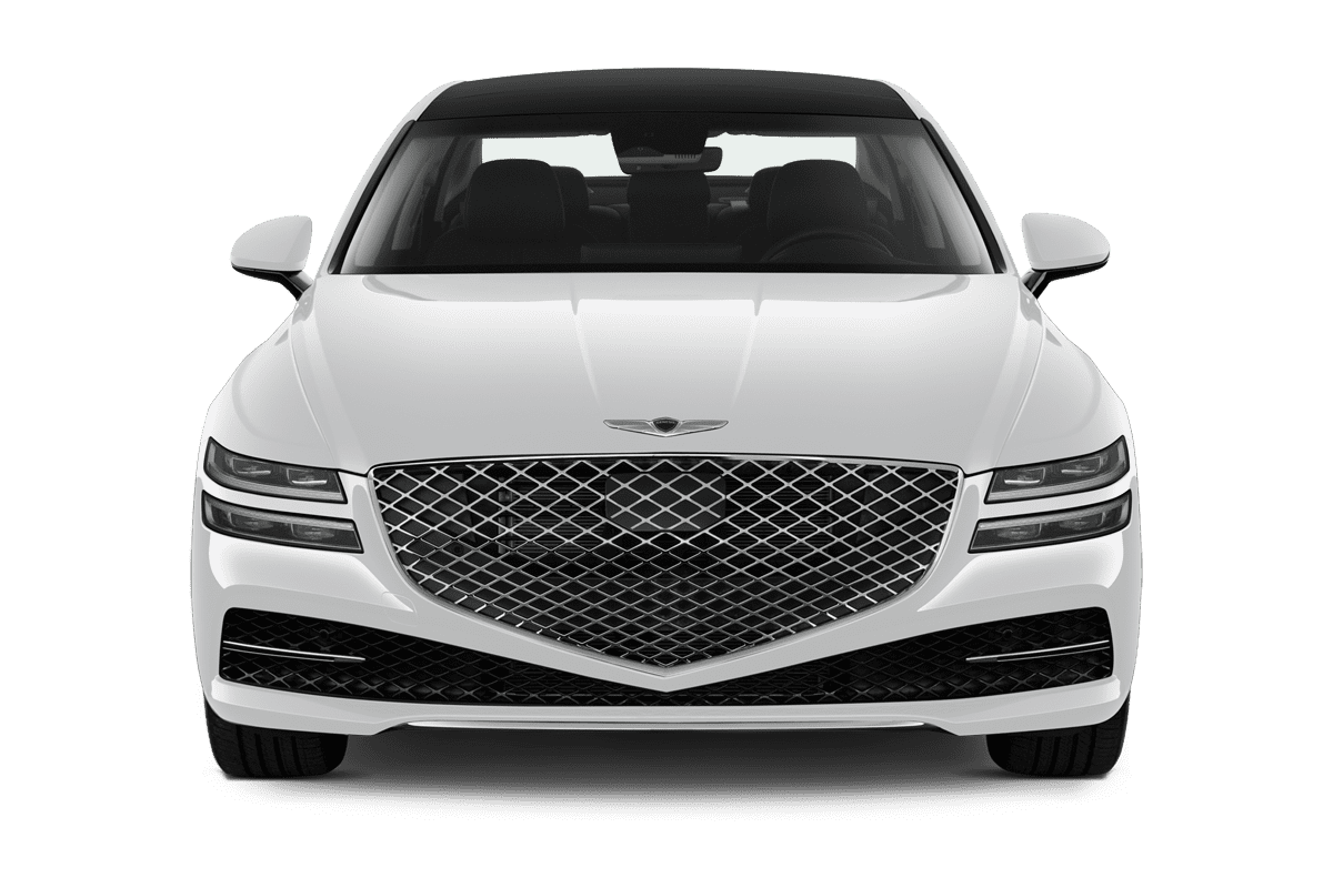 Frontansicht eines Genesis G80, freigestellt