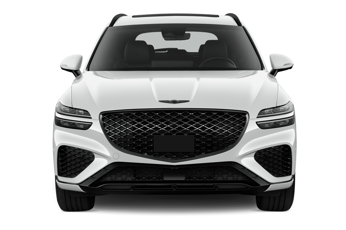 Frontansicht eines Genesis GV70, freigestellt