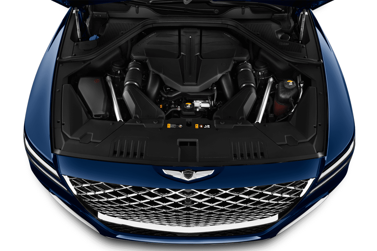 Motorraum eines Genesis GV80