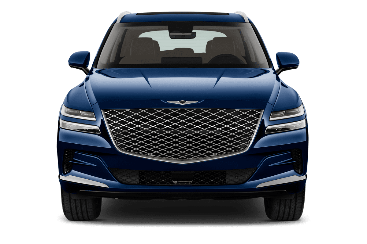 Frontansicht eines Genesis GV80, freigestellt