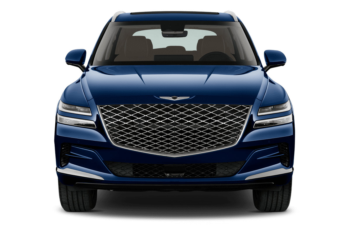 Frontansicht eines Genesis GV80, freigestellt