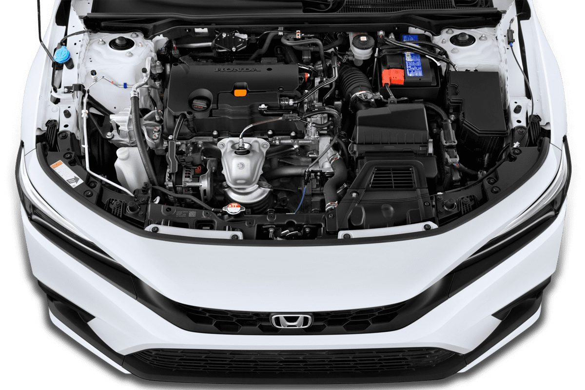 Motorraum eines Honda Civic e:HEV
