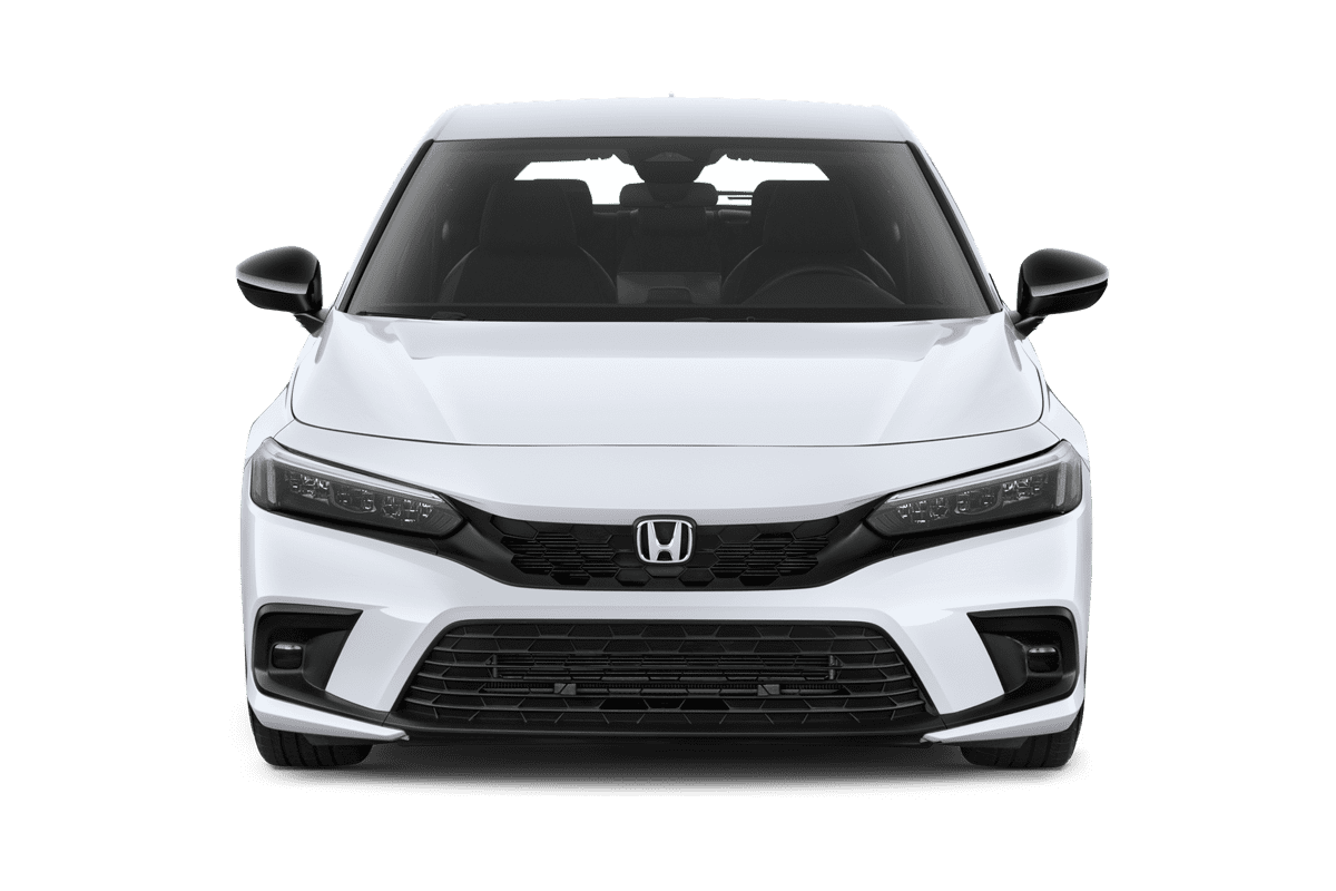 Frontansicht eines Honda Civic e:HEV, freigestellt