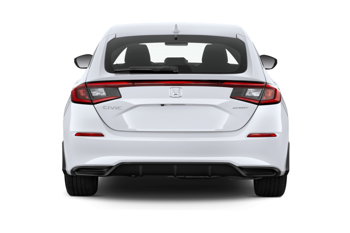 Heckansicht eines Honda Civic e:HEV