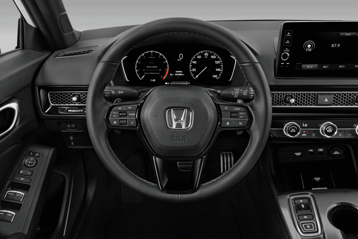 Lenkrad eines Honda Civic e:HEV