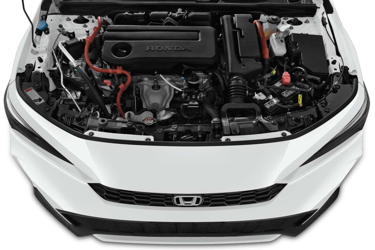 Motorraum eines Honda Civic e:HEV