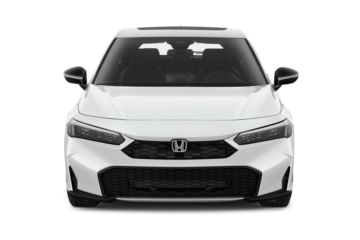 Frontansicht eines Honda Civic e:HEV, freigestellt