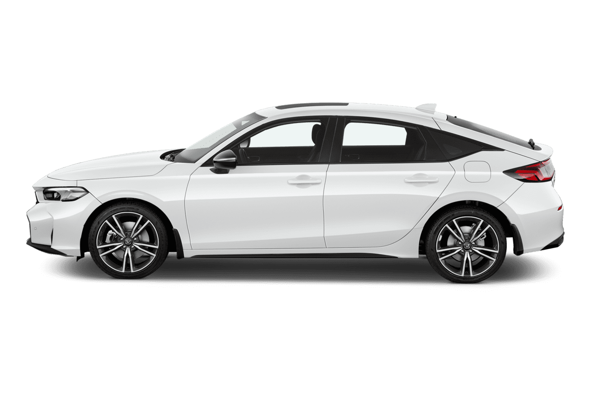 Seitenansicht eines Honda Civic e:HEV