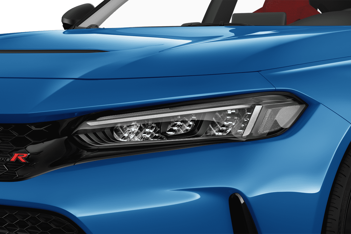 Frontscheinwerfer eines Honda Civic Type R 