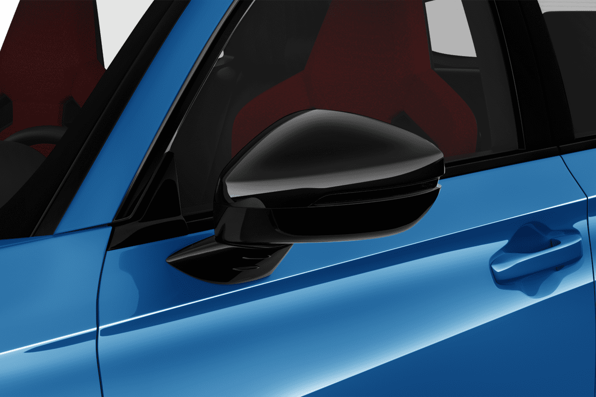 Rückspiegel eines Honda Civic Type R 