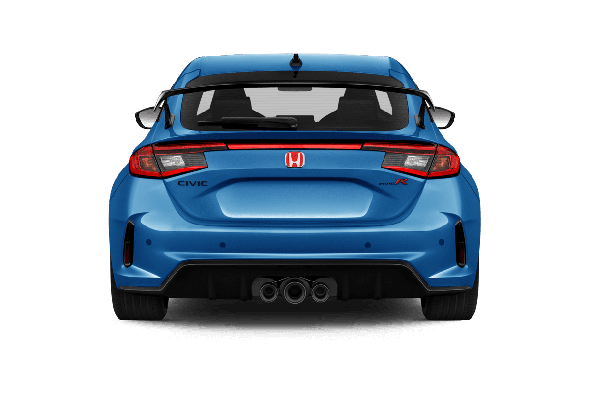 Heckansicht eines Honda Civic Type R 