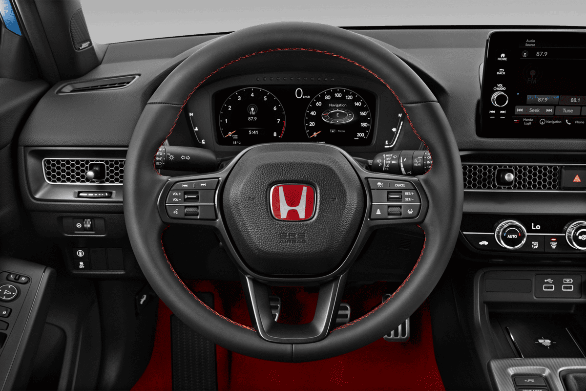 Lenkrad eines Honda Civic Type R 