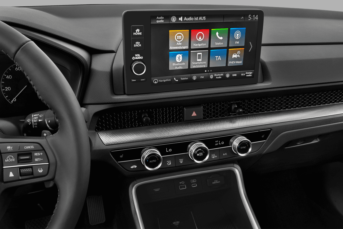 Mittelkonsole eines Honda CR-V e:HEV