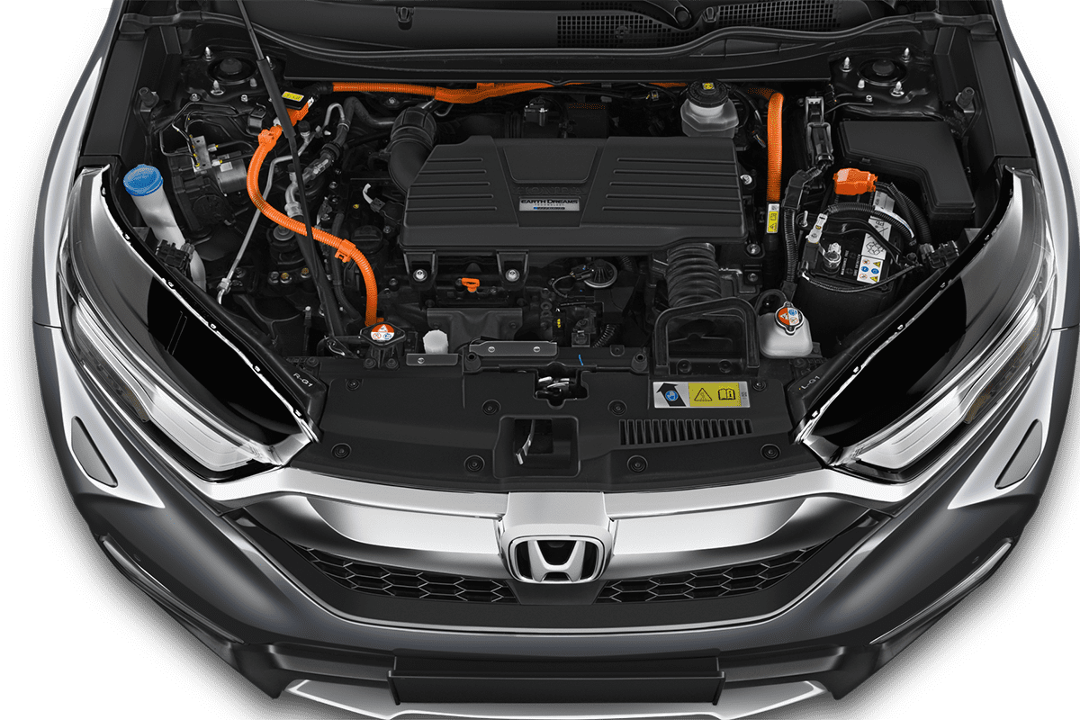 Motorraum eines Honda CR-V Hybrid