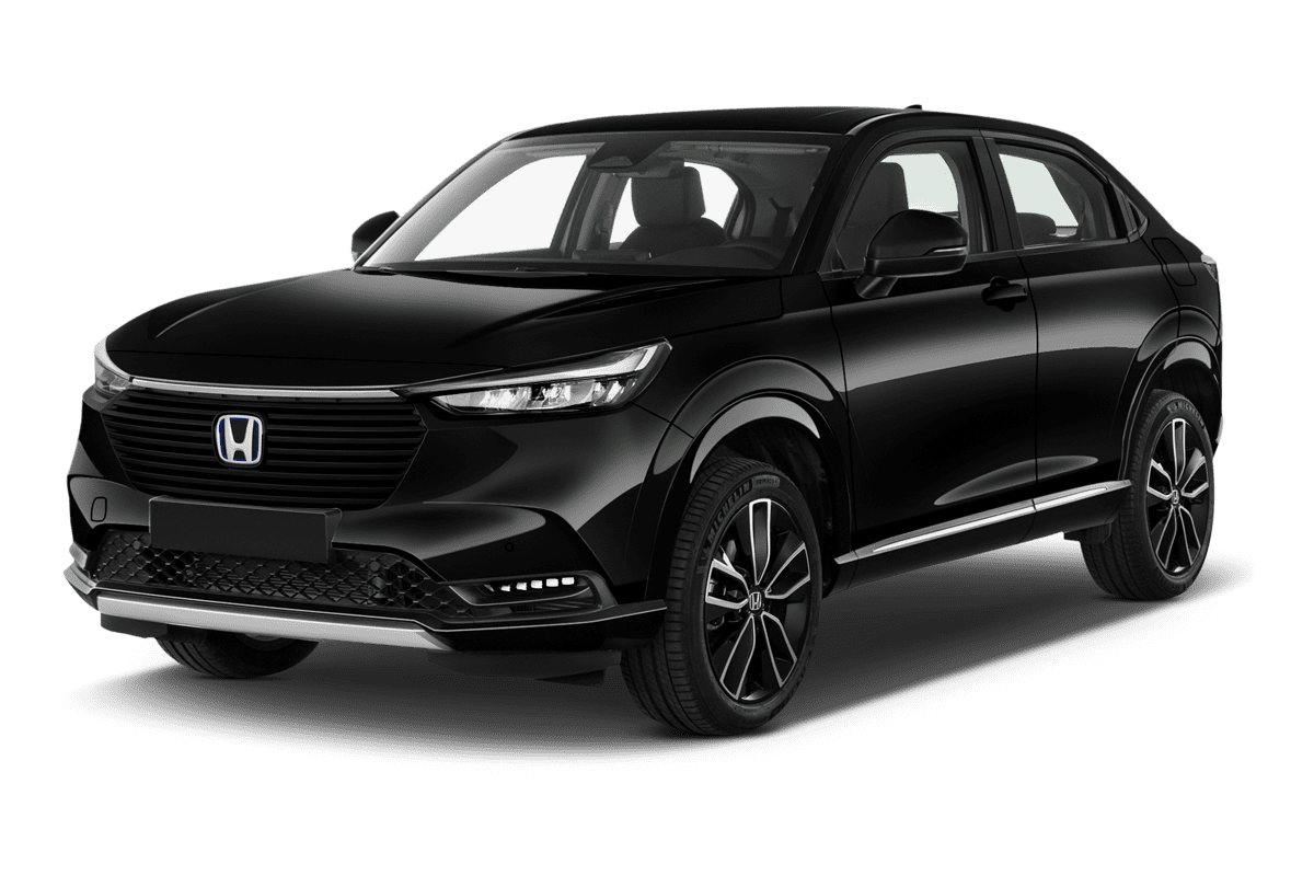 Schräge Frontansicht eines Honda HR-V, freigestellt