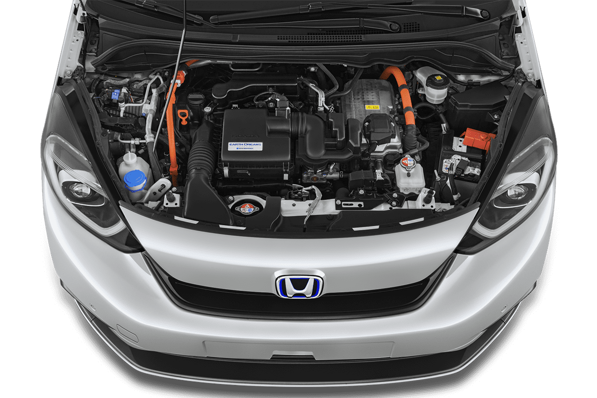 Motorraum eines Honda Jazz 