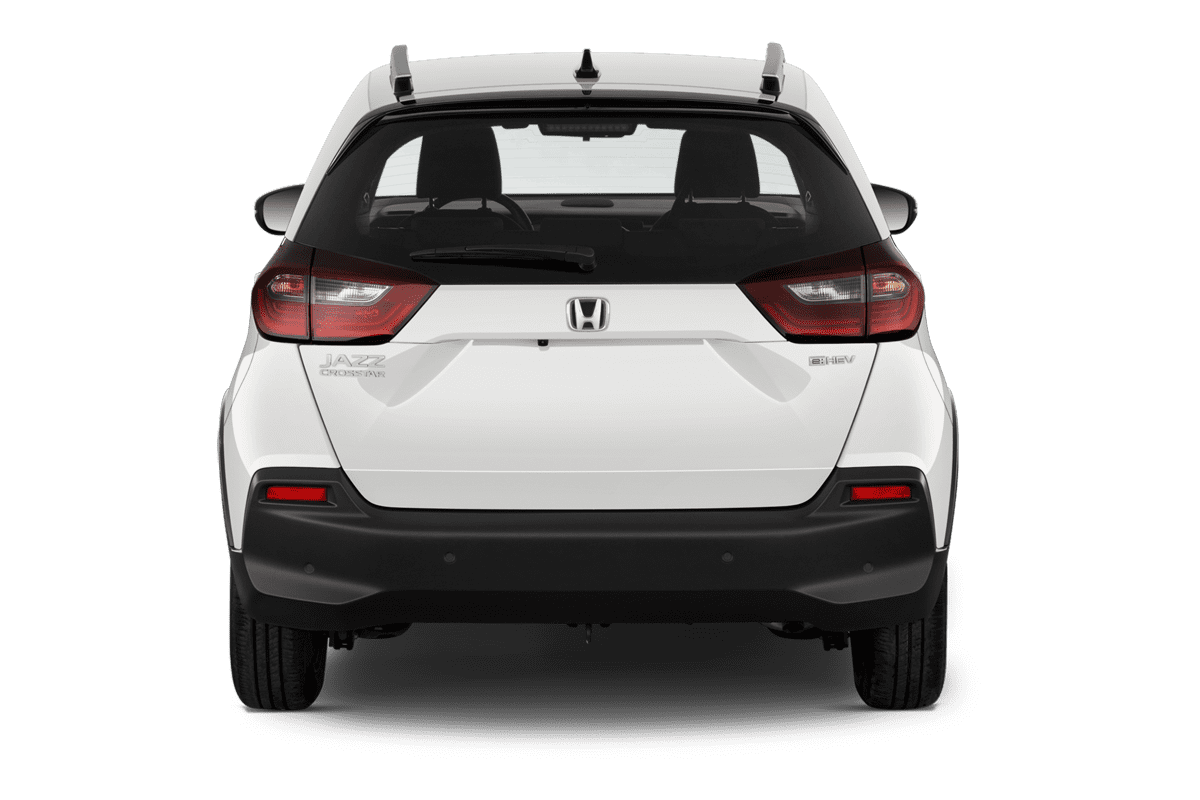 Heckansicht eines Honda Jazz e:HEV