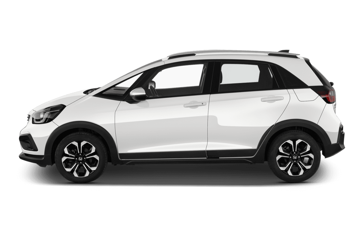 Seitenansicht eines Honda Jazz e:HEV