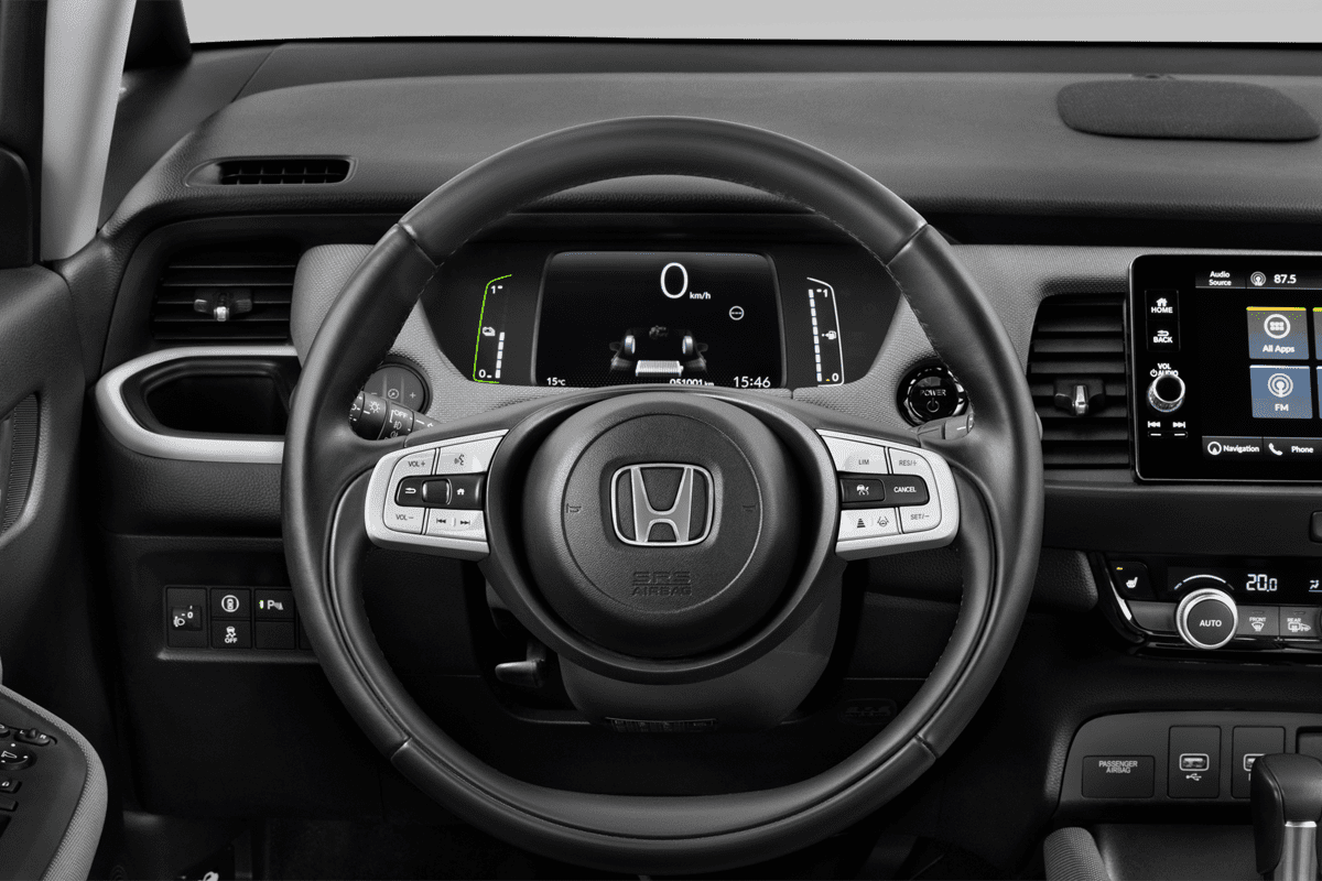 Lenkrad eines Honda Jazz e:HEV