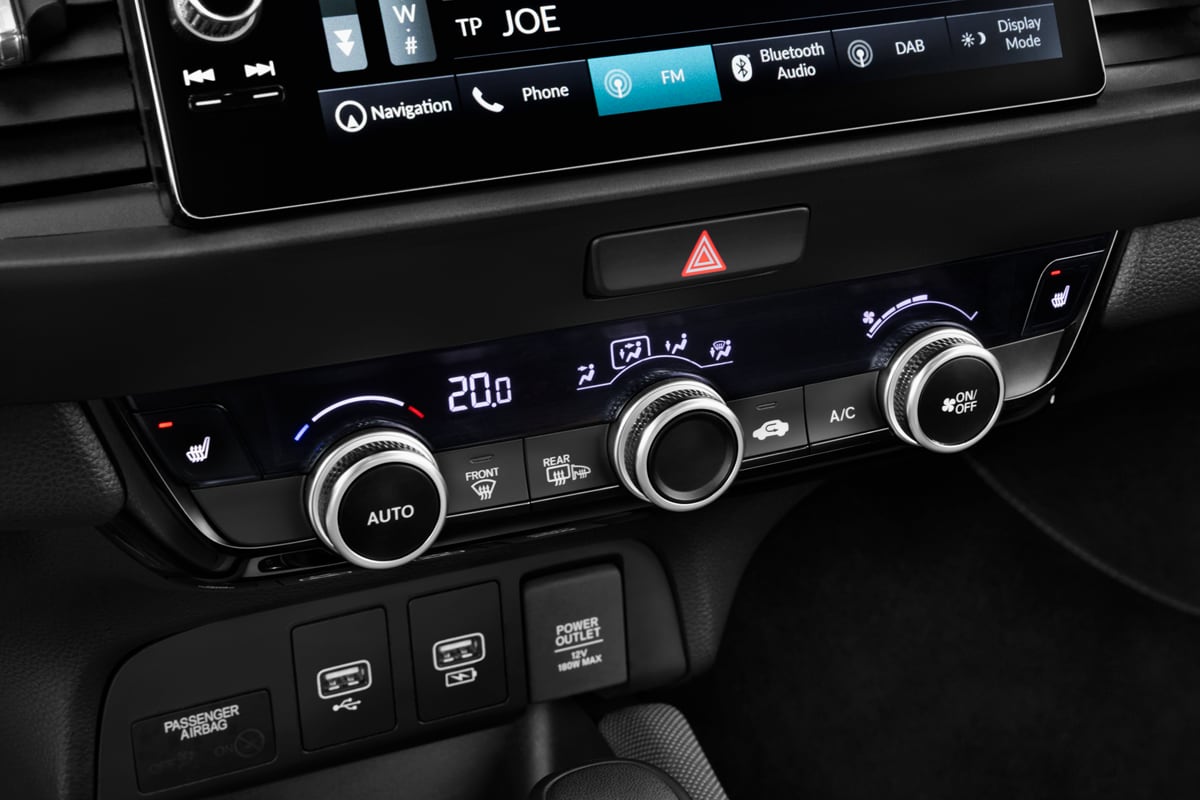 Klimasteuerung eines Honda Jazz e:HEV