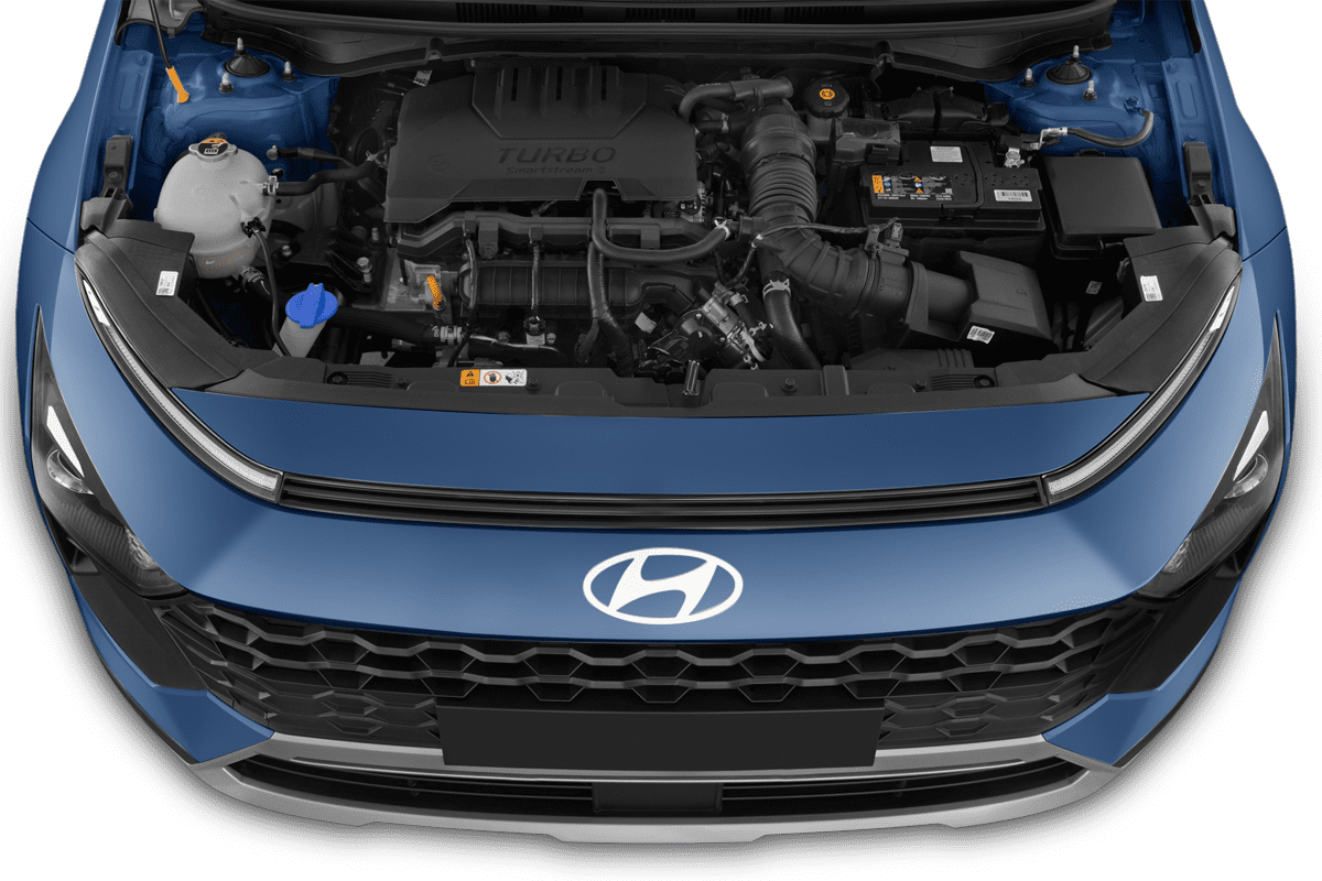 Motorraum eines Hyundai Bayon