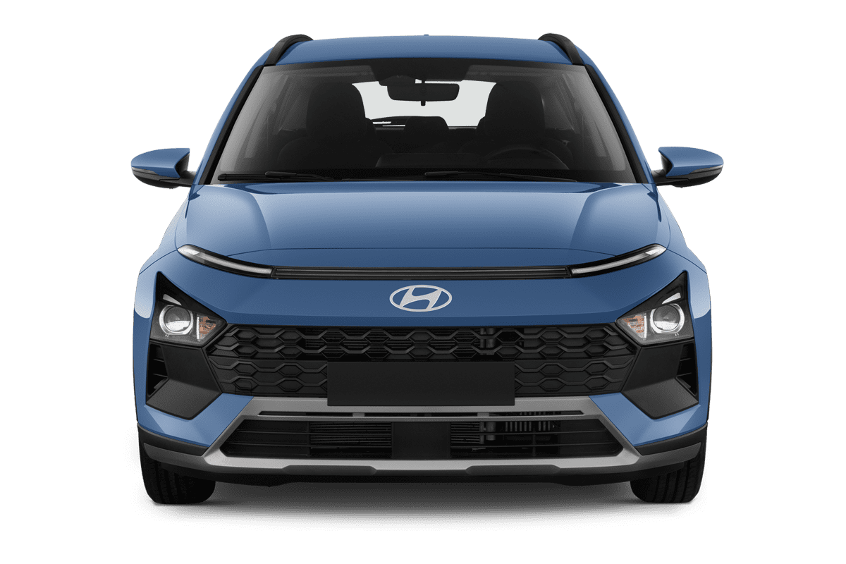 Frontansicht eines Hyundai Bayon, freigestellt