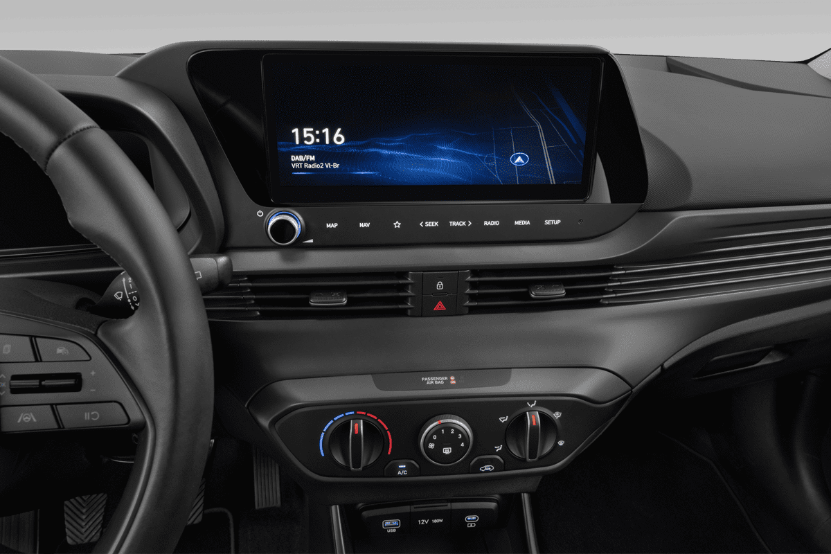 Mittelkonsole eines Hyundai Bayon