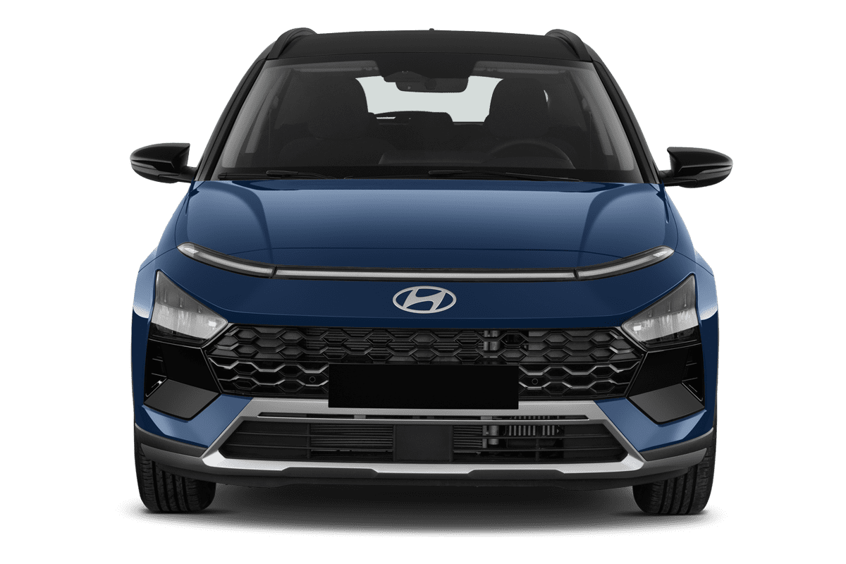 Frontansicht eines Hyundai Bayon, freigestellt