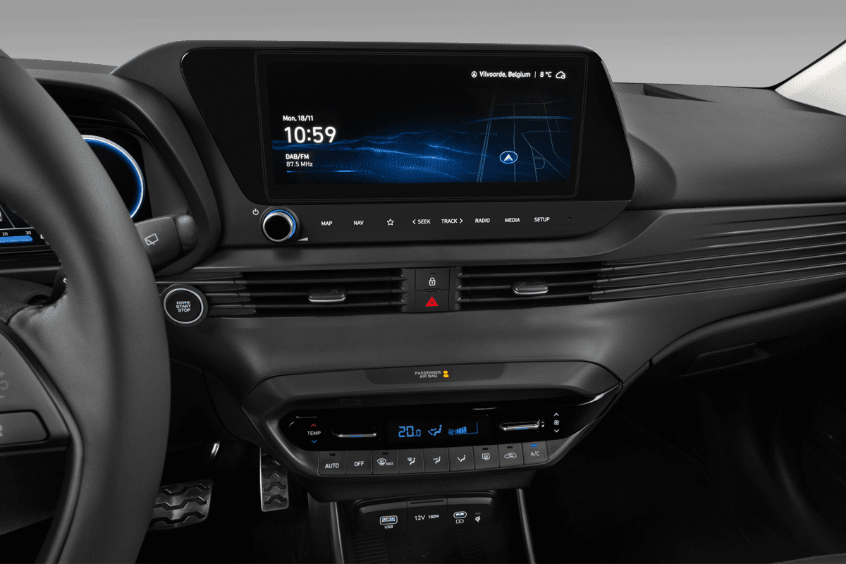 Mittelkonsole eines Hyundai Bayon